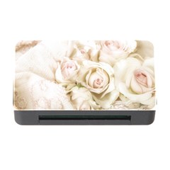 Pastel Roses Antique Vintage Memory Card Reader With Cf by Celenk