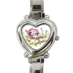  Heart Italian Charm Watch  by Koolcat