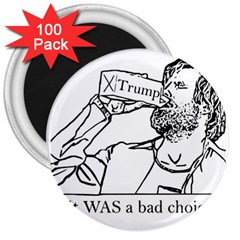 Trump Novelty Design 3  Magnets (100 Pack)