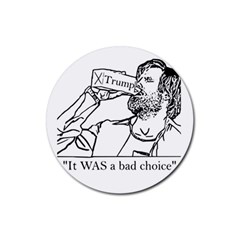 Trump Novelty Design Rubber Round Coaster (4 Pack)  by PokeAtTrump