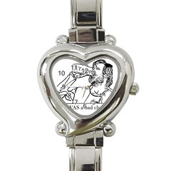 Trump Novelty Design Heart Italian Charm Watch by PokeAtTrump