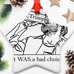 Trump Novelty Design Star Ornament (two Sides) by PokeAtTrump