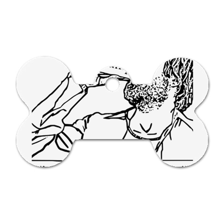 Trump Novelty Design Dog Tag Bone (Two Sides)