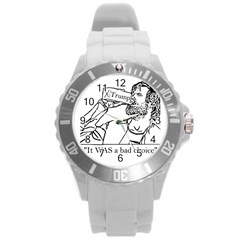 Trump Novelty Design Round Plastic Sport Watch (l) by PokeAtTrump