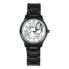 Trump Novelty Design Stainless Steel Round Watch by PokeAtTrump