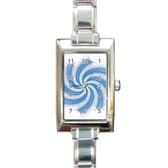 Prismatic Hole Blue Rectangle Italian Charm Watch