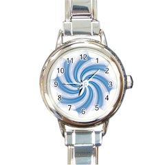 Prismatic Hole Blue Round Italian Charm Watch by Mariart