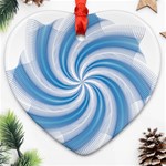 Prismatic Hole Blue Ornament (Heart) Front