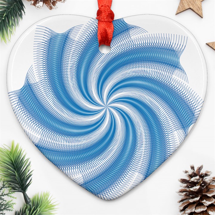 Prismatic Hole Blue Ornament (Heart)