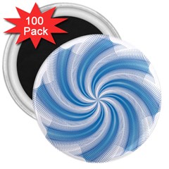 Prismatic Hole Blue 3  Magnets (100 Pack)