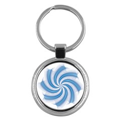 Prismatic Hole Blue Key Chains (round)  by Mariart