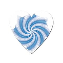 Prismatic Hole Blue Heart Magnet