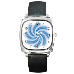 Prismatic Hole Blue Square Metal Watch by Mariart