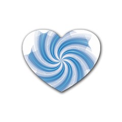 Prismatic Hole Blue Heart Coaster (4 Pack) 