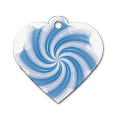 Prismatic Hole Blue Dog Tag Heart (two Sides) by Mariart