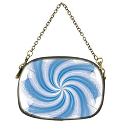 Prismatic Hole Blue Chain Purses (one Side) 