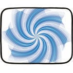 Prismatic Hole Blue Double Sided Fleece Blanket (Mini)  35 x27  Blanket Front