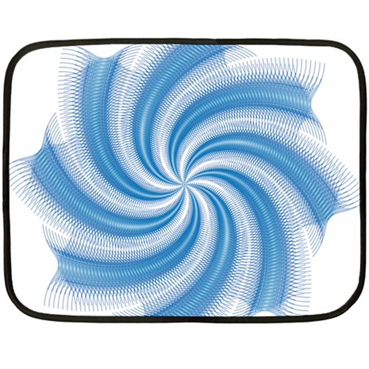 Prismatic Hole Blue Double Sided Fleece Blanket (Mini) 