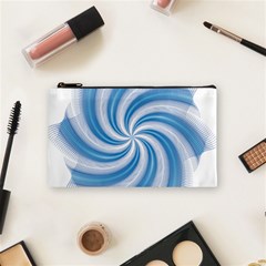 Prismatic Hole Blue Cosmetic Bag (small) 