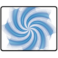 Prismatic Hole Blue Fleece Blanket (medium)  by Mariart