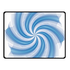 Prismatic Hole Blue Fleece Blanket (small) by Mariart