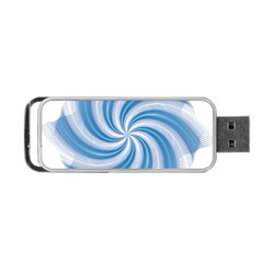 Prismatic Hole Blue Portable Usb Flash (one Side)