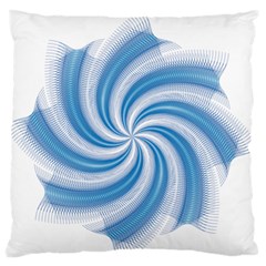 Prismatic Hole Blue Large Flano Cushion Case (two Sides)