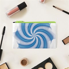 Prismatic Hole Blue Cosmetic Bag (xs)