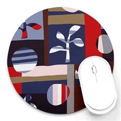 Surface Tree Polka Dots Round Mousepads