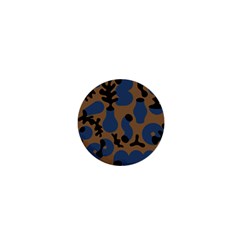 Superfiction Object Blue Black Brown Pattern 1  Mini Magnets