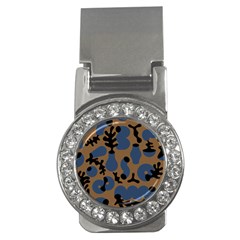 Superfiction Object Blue Black Brown Pattern Money Clips (cz)  by Mariart