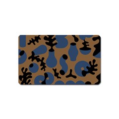 Superfiction Object Blue Black Brown Pattern Magnet (name Card) by Mariart