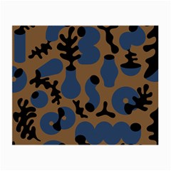 Superfiction Object Blue Black Brown Pattern Small Glasses Cloth (2-side)