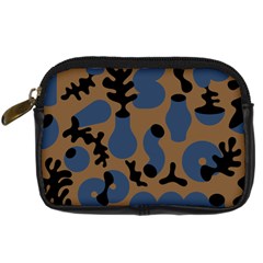 Superfiction Object Blue Black Brown Pattern Digital Camera Cases by Mariart