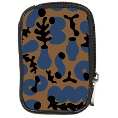 Superfiction Object Blue Black Brown Pattern Compact Camera Cases by Mariart