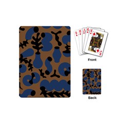 Superfiction Object Blue Black Brown Pattern Playing Cards (mini) 