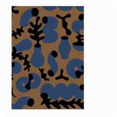 Superfiction Object Blue Black Brown Pattern Large Garden Flag (two Sides) by Mariart