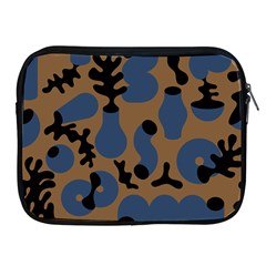 Superfiction Object Blue Black Brown Pattern Apple Ipad 2/3/4 Zipper Cases