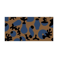 Superfiction Object Blue Black Brown Pattern Yoga Headband