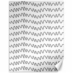 Tattoos Transparent Tumblr Overlays Wave Waves Black Chevron Canvas 12  x 16   11.86 x15.41  Canvas - 1