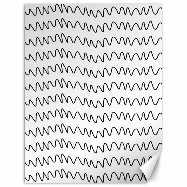 Tattoos Transparent Tumblr Overlays Wave Waves Black Chevron Canvas 12  x 16  