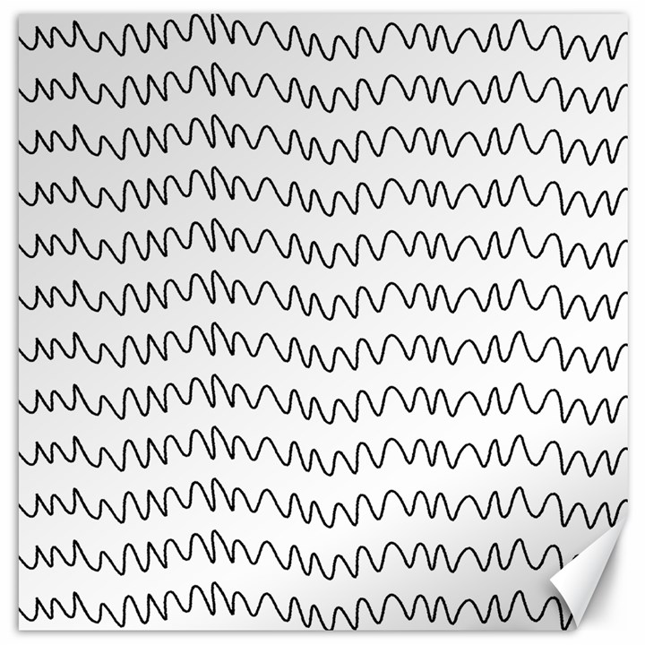 Tattoos Transparent Tumblr Overlays Wave Waves Black Chevron Canvas 16  x 16  