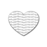 Tattoos Transparent Tumblr Overlays Wave Waves Black Chevron Heart Coaster (4 pack)  Front