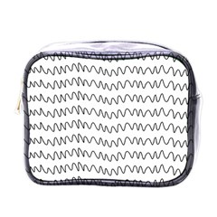 Tattoos Transparent Tumblr Overlays Wave Waves Black Chevron Mini Toiletries Bags by Mariart