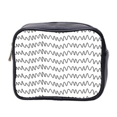 Tattoos Transparent Tumblr Overlays Wave Waves Black Chevron Mini Toiletries Bag 2-side