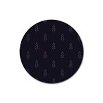 Tree Christmas Rubber Round Coaster (4 pack)  Front