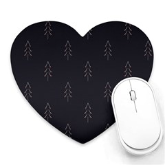 Tree Christmas Heart Mousepads