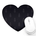 Tree Christmas Heart Mousepads Front