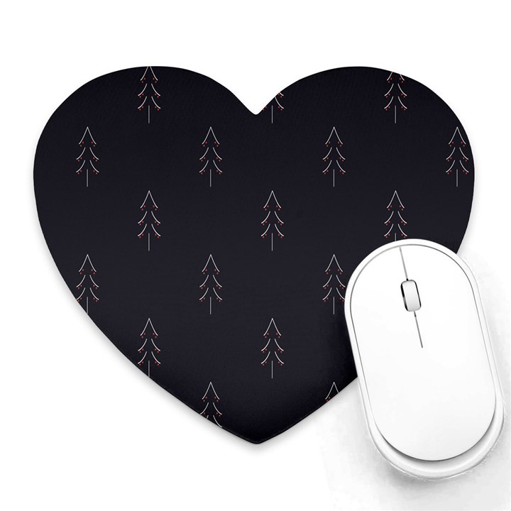 Tree Christmas Heart Mousepads