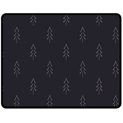 Tree Christmas Fleece Blanket (medium)  by Mariart